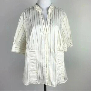 Lane Bryant top size 14/16 Multicolored pinstriped